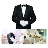 buystarget - 4 X 100% Cotton White Gloves Work Jewelry Eczema Butler Beauty Waiters 2 Pairs - Business, Office & Industrial:Facility Maintenance & Safety:Personal Protective Equipment (PPE):Work Gloves