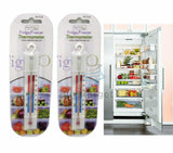 2x Handy Fridge Freezer Thermometer Kitchen Appliance Hanging Hook Temperature