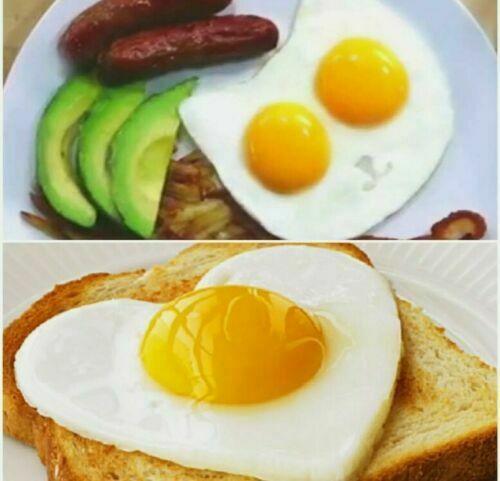 2x Egg Frying Rings Metal Shapes Pancake Sandwich Baking Form Mould Kitchen UK