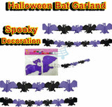 Halloween Bat Garland Bunting Banner Hanging Decoration Scary Spooky Party UK