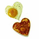 2x Egg Frying Rings Metal Shapes Pancake Sandwich Baking Form Mould Kitchen UK