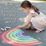 5x Jumbo Coloured Chalk Chunky Pavement Outdoor Board Floor Art Draw Home Kids