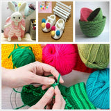 4 Pairs Knitting Needles Single Point Knit Pins Set Plastic Hobby Craft Yarn - Buystarget