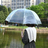 4 x Set Rain Umbrellas Dome Birdcage Transparent PVC Wedding Brolly Clear Bubble