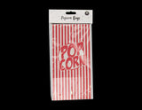 8 Popcorn Bags Movie Cinema Party Night Snack Birthday Treat Food Retro Paper - Buystarget