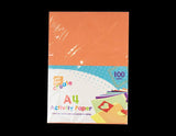 A4 Activity Coloured 100 Sheets Sugar Paper Arts Craft Card Assorted 60 Gsm UK