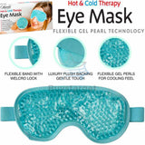 Cooling Hot Cold Gel Bead Eye Mask Head Compress Pain Stress Relief Muscle Relax