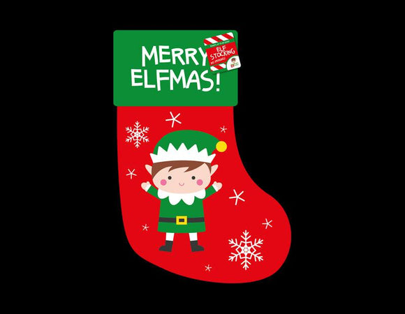 Christmas Elf Stocking Merry Xmas Gift Bag Sack Sock Stockings Santa Present