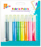 Water Resistant Fabric Paints Pens Permanent T-Shirt Clothes Designs 8 Colours
