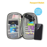 Travel Wallet Passport ID Card Ticket Holder Document Bag Case