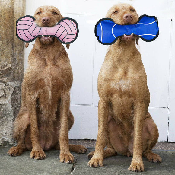 2 Pack Soft Play Large Strong Squeaky Bone Toy Fetch Puppy Dog Bone Pet Pull