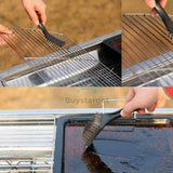 Heavy Duty Barbecue BBQ Wire Cleaning Brush & Scraper Grill Oven Cleaner Tool - Buystarget