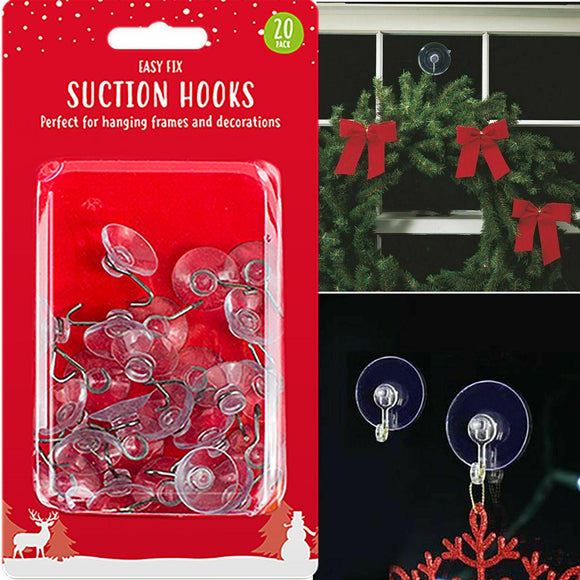 20 Pack Suction Hooks - Buystarget