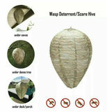 3 x Anti Wasp Paper Decoy Wasps Nests Humane Pest Control Simulated Deterrent