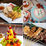 150x Large 30cm BAMBOO SKEWERS Wooden Kebab BBQ Fruit Chocolate Fountain Sticks