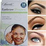 28x Eyebrow Shaper Wax Strips Pre Cut Easy Hair Removal Smooth Brow Beauty UK