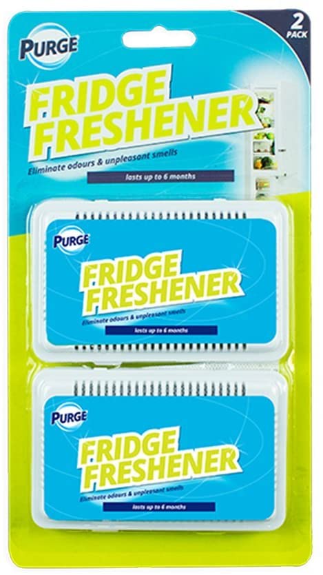 2x Fridge Freshener Eliminate Odour Kitchen Air Remove Smell Clean Fresh Scent