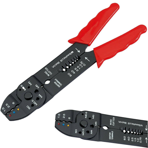Wire Cable Stripper Cutter Pliers Crimping Tool Adjustable Electrician Tool UK