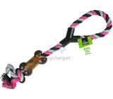 2 x Heavy Duty Large Strong Pull Rope Toy With Chew Bone Tug Toy Fetch Puppy Dog - Buystarget