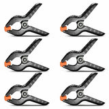 8 Pack QUALITY Heavy Duty SPRING CLAMPS Nylon Plastic Quick Grips Clips Grip