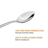10x Stainless Steel Teaspoons Everyday Tea Spoon Set Coffee Drink Kitchen Home - Buystarget
