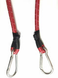 Carabiner Bungee Cord Heavy Duty Strap Hook Clips Rope 150cm 60inch Elastic