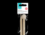 2 Sets Bamboo Knitting Needles Single Point Smooth Yarn Knit Craft Wood Hobby