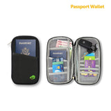 Travel Wallet Passport ID Card Ticket Holder Document Bag Case