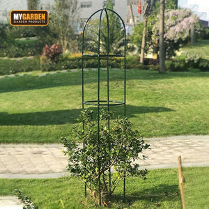 Outdoor Garden Metal Obelisk Tubular Stand Frame Climbing Plant Support Trellis