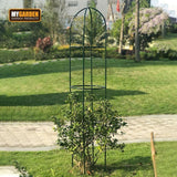 Outdoor Garden Metal Obelisk Tubular Stand Frame Climbing Plant Support Trellis