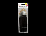 9x Artist Paint Brushes Set Professional Brush Oil Acrylic Watercolour Flat UK