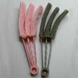 Venetian Blind Cleaner Duster Microfibre Brush Handle 3 Pronged Washable Home