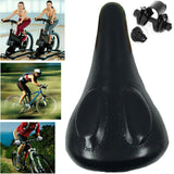 Black Universal Bicycle Bike Seat Extra Comfort Sporty Soft Pad Cushion Padded