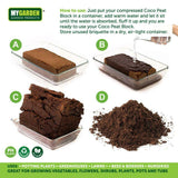 Premium Coco Coir Peat Brick Organic Block Multi Purpose Compost Grow Substrate