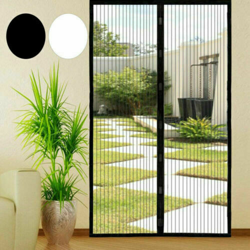 Mesh Insect Repellent Door Screen Magnetic Insect Fly Mosquito Bug Curtain UK