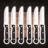 Steak Knives 6x Stainless Steel Cutlery Set Meat Dining Table Knife Kitchen UK