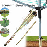Heavy Duty Steel Screw In Ground Spike Parasol Airer Rotary Washing Line Stand
