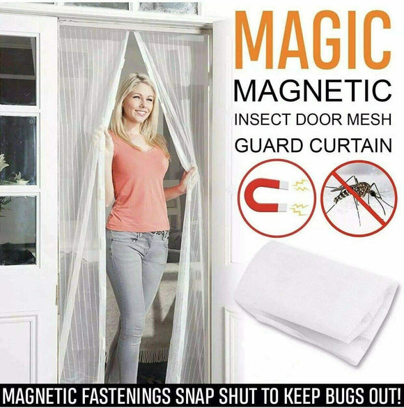 ?? DOOR Mesh Magnetic Magic Curtain Mosquito Fly Insect Net Screen Pest Guard - Buystarget
