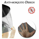2x Midge Mosquito Head Net Insect Hat Bug Mesh Face Protector Travel Camping
