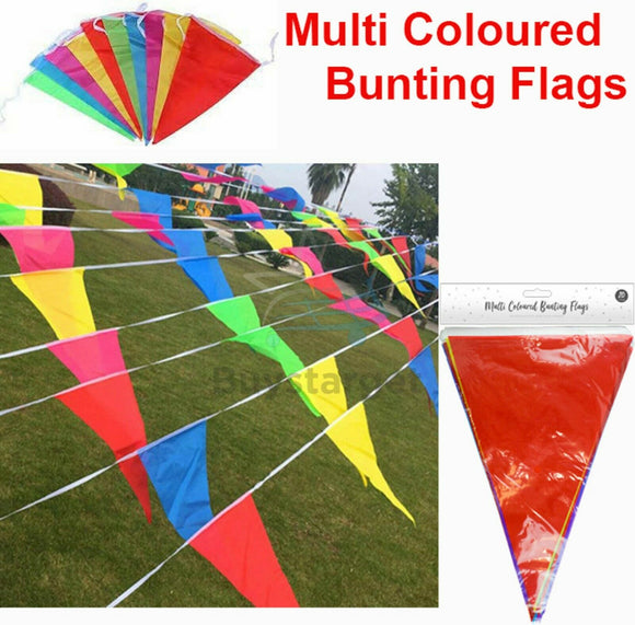 33 Feet 20 Flags Multi Colour Bunting Banner Home Garden Party Event Decoration