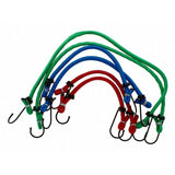 6 X Bungee Cords Set Tie Car Luggage Elasticated Hook Bike Straps Rope Load UK
