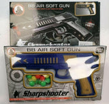 BB Air Soft Gun Toy Sharp Shooter Pistol Play Children Kids Darts Gift Game UK