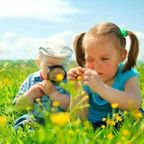 Set of 2 Magnifying Glasses Handheld Magnifier Reading Loupe Glass Lens Eye UK