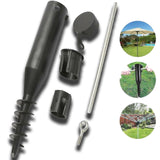 Heavy Duty Screw In Ground Spike Plastic Rotary Airer Washing Line Parasol Base