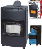 4.2KW CALOR GAS PORTABLE CABINET HEATER FIRE BUTANE WITH REGULATOR & HOSE