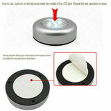 2x Ultra Bright LED Push Night Light Under Cupboard Cabinet Stairs Shelf Stick