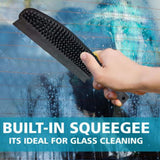 2x Rubber Hand Brush Glass Pet Hair Lint Dirt Carpet Clothes Wet Dry Cleaning