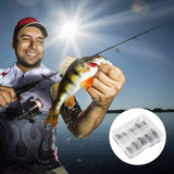 100x Fishing Hooks Barbed Eyed Coarse Fish Tackle Assorted Sizes Set Curve
