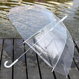 4 x Set Rain Umbrellas Dome Birdcage Transparent PVC Wedding Brolly Clear Bubble