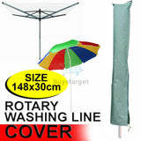 Waterproof Rotary Washing Line Cover Clothes Airer Garden Parasol Umbrellas UK